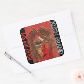 AGENT RED SPY KUSH QUADRATISCHER AUFKLEBER (Umschlag)