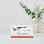 Agent Reisebüro Visitenkarte (Stehend Vorderseite)