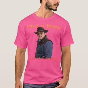 Agent rettet ein Pferd Reite einen Cowboy T-Shirt