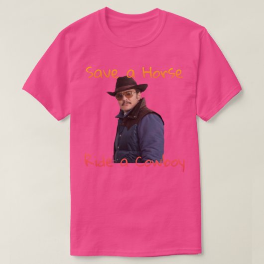 Agent rettet Pferdereiten T-Shirt (Design vorne)