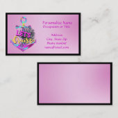 Agent Schifffahrt Ankerplatz Lavendel Visitenkarte (Vorne/Hinten)