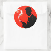 Agent Secret Runder Aufkleber (Tasche)