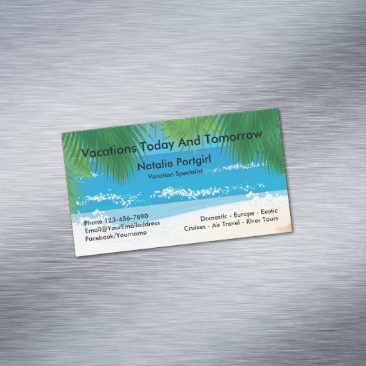 Agent Specialist Visitenkarten Magnet (Beispiel)