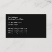 Agent Sunset Hammock Business Cards Visitenkarte (Rückseite)