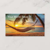 Agent Sunset Hammock Business Cards Visitenkarte (Vorderseite)
