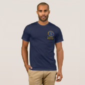 AGENT-T-SHIRT Marineblau DER KAUTIONS-ENFORCEMNT T-Shirt (Vorne ganz)