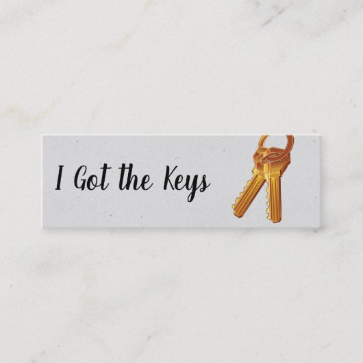 Agent/Tasten für Echtes Anwesen Mini Visitenkarte (Vorderseite)