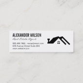 Agent/Tasten für Echtes Anwesen Mini Visitenkarte (Rückseite)