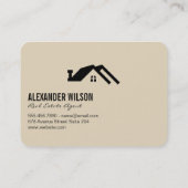 Agent/Tasten für Echtes Anwesen Visitenkarte (Rückseite)