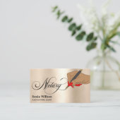 Agent Typografie des modernen Notariats Visitenkarte (Stehend Vorderseite)