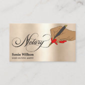 Agent Typografie des modernen Notariats Visitenkarte (Vorderseite)