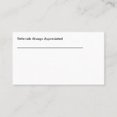 Agent und Visitenkarten für Krankenversicherungen Visitenkarte (Rückseite)