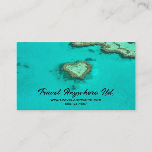 Agent, Urlaub, Tropen, weltweit Visitenkarte (Vorderseite)