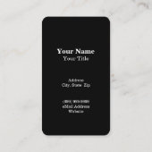 Agent / Urlaub Visitenkarte (Rückseite)