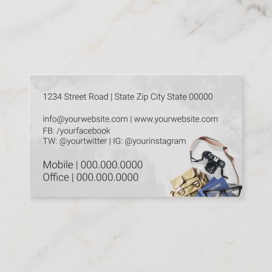 Agent Visitenkarte (Rückseite)