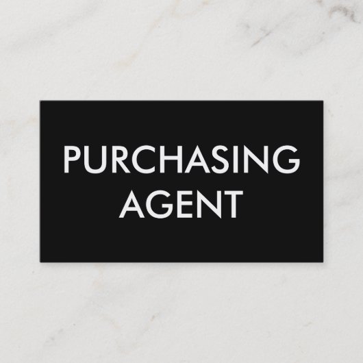 Agent Visitenkarte (Vorderseite)