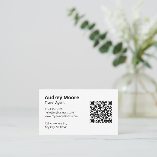 Agent Visitenkarte (Stehend Vorderseite)