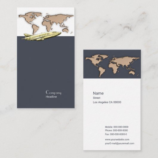 Agent Visitenkarte (Vorne/Hinten)