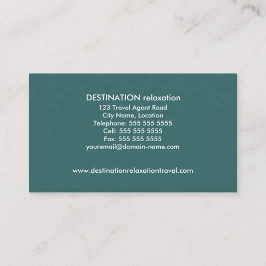 Agent Visitenkarte (Rückseite)