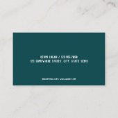 Agent Visitenkarte (Rückseite)