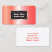 Agent Visitenkarte (Vorne/Hinten)