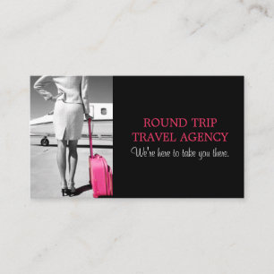 Agent-Visitenkarte für Reisebüros Visitenkarte