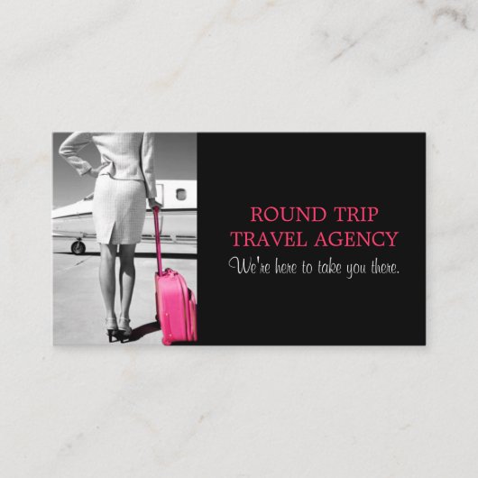 Agent-Visitenkarte für Reisebüros Visitenkarte (Vorderseite)