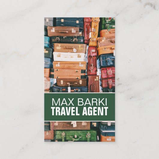 Agent-Visitenkarte für Reisebüros Visitenkarte (Vorderseite)