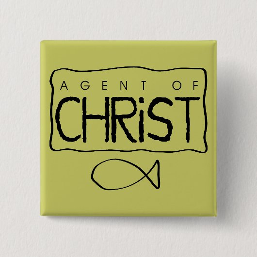 Agent von Christus-Knopf Button (Vorderseite)