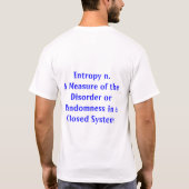Agent von Entropie T-Shirt (Rückseite)
