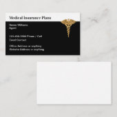 Agent von klassischen Krankenversicherungen Visitenkarte (Vorne/Hinten)