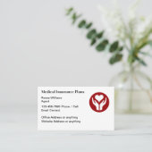 Agent von Krankenversicherungen Visitenkarte (Stehend Vorderseite)