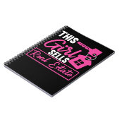 Agent von Real Anwesen Girl Property Investor Notizblock (Linke Seite)