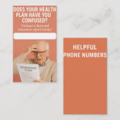 Agent von Versicherungen - VorzugsVisitenkarte Visitenkarte (Vorne/Hinten)