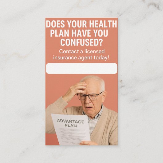 Agent von Versicherungen - VorzugsVisitenkarte Visitenkarte (Vorderseite)