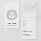 AGENT-VORBEREITUNGSSYMBOL FÜR BLAUE GRAY MODERN ST VISITENKARTE (Vorne/Hinten)