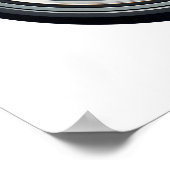 Agenten in Grau an der Tür | Fisheye Poster (Ecke)