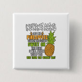 Agenten sind wie Ananas. Button (Vorderseite)