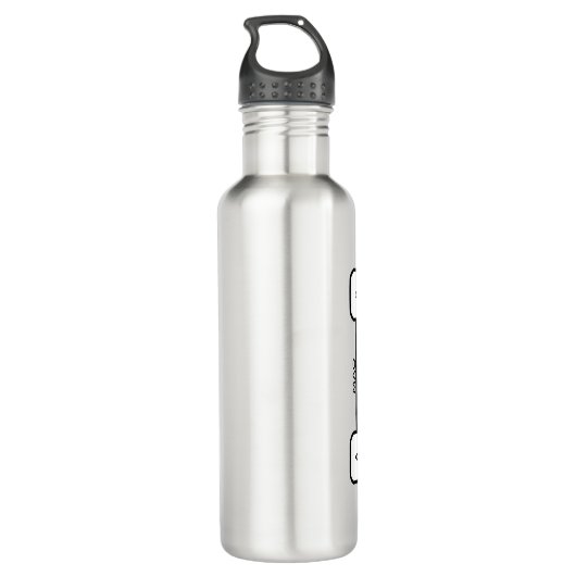 Agentic Flow: Multi-Agent Orchestration Schema Edelstahlflasche (Rückseite)