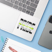 Agentin Aufkleber (Laptop mit iPhone)