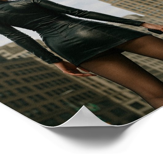 Agentin Black Poster (Ecke)