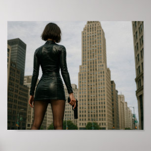 Agentin Black Poster