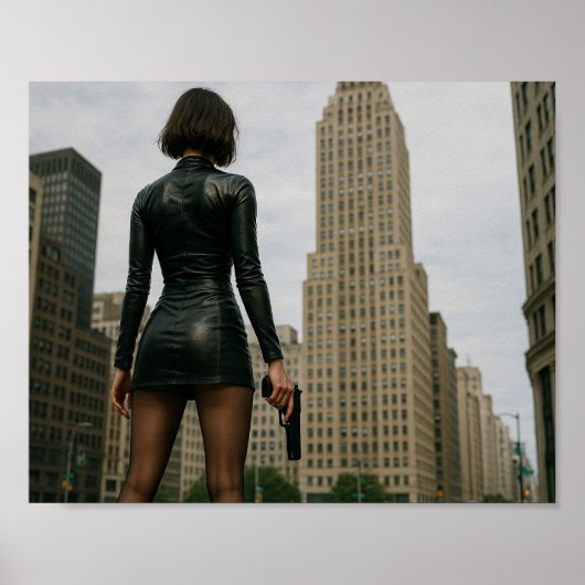 Agentin Black Poster (Vorne)