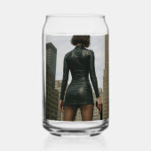 Agentin Black Poster Dosenglas (Rückseite)