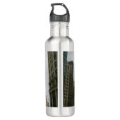 Agentin Black Poster Edelstahlflasche (Rückseite)