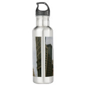 Agentin Black Poster Edelstahlflasche (Rückseite)