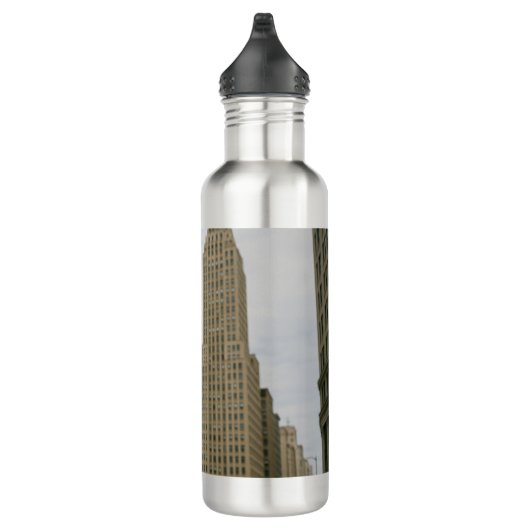 Agentin Black Poster Edelstahlflasche (Rechts)