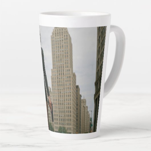 Agentin Black Poster Milchtasse (Rechte Ecke)