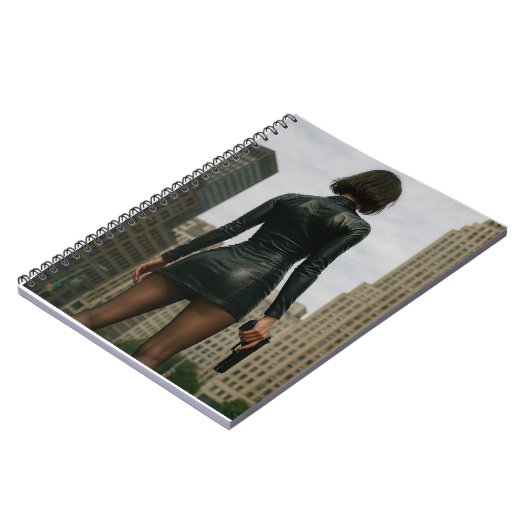 Agentin Black Poster Notizblock (Linke Seite)