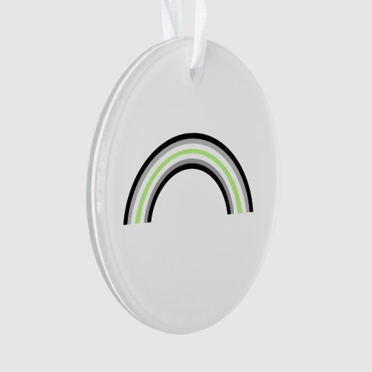 Agentin Rainbow Ornament (Vorderseite)